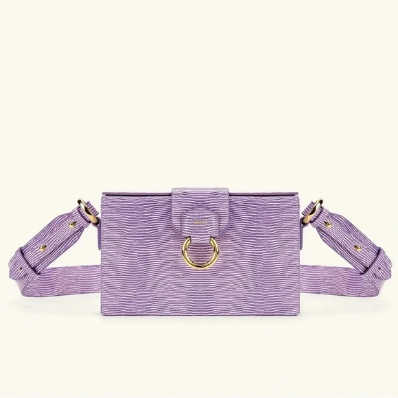 JWPEI Purple Lizard Bag - Picture 1 of 6